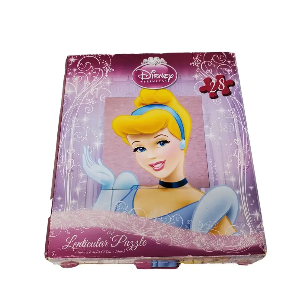 Disney Princess Puzzle Belle Cinderella Snow White Lenticular Puzzle